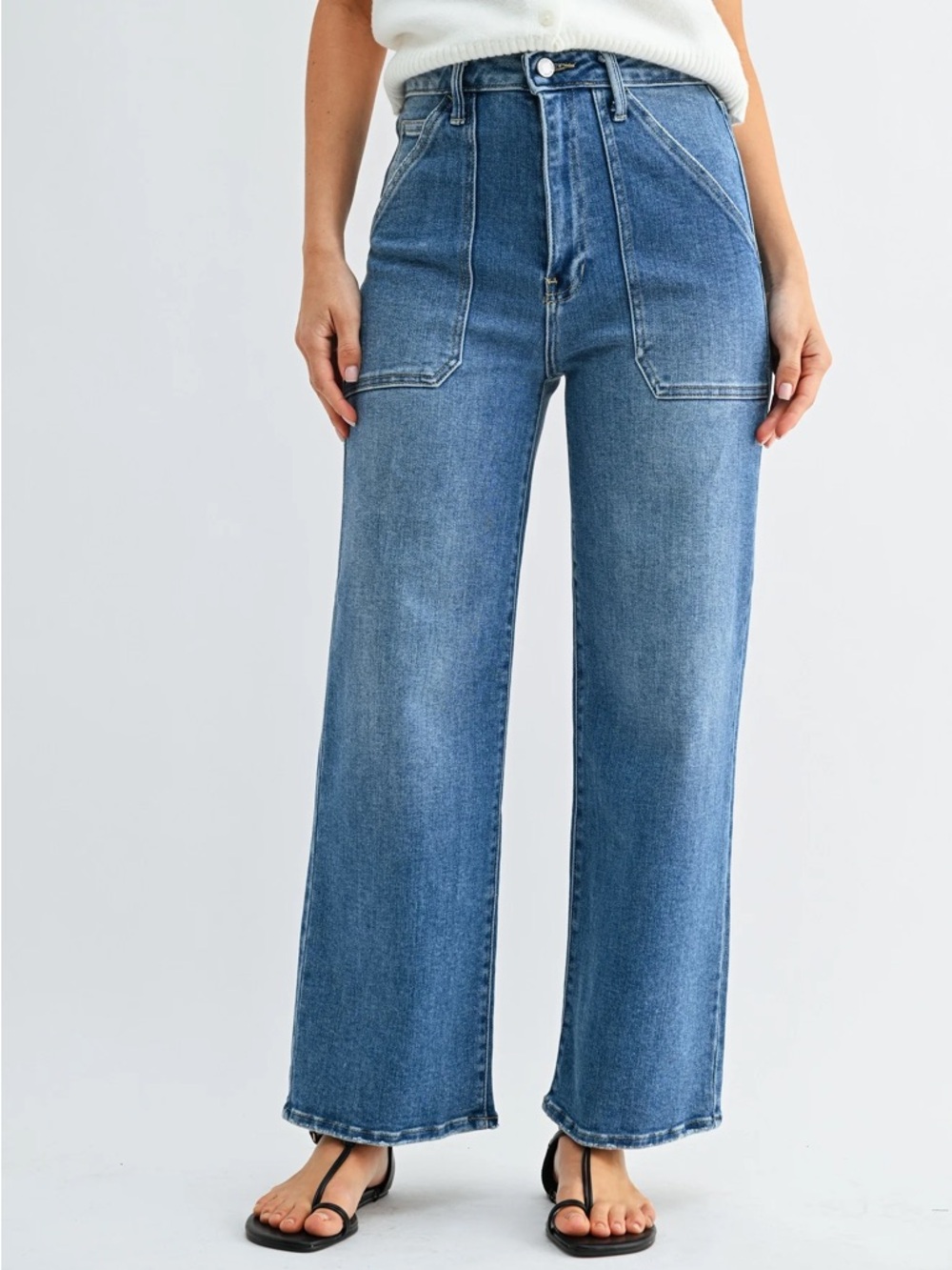 Just Black Denim Wide Leg Jeans